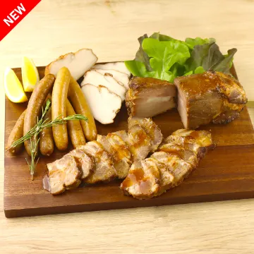 【送料込み】知久屋の焼き豚とソーセージセット