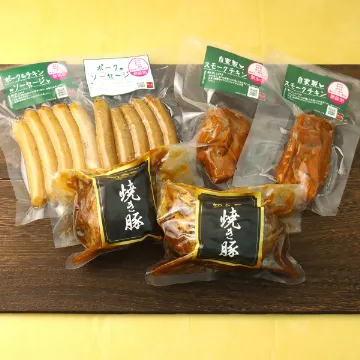 【送料込み】知久屋の焼き豚とソーセージセット