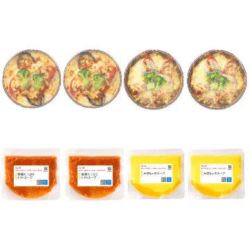 冷凍便【送料込み】ドリアとスープのセット