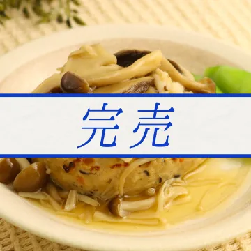 【冷凍便】豆腐ハンバーグきのこあんかけ
