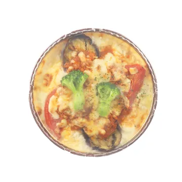 【冷凍便】茄子とトマトのミートドリア