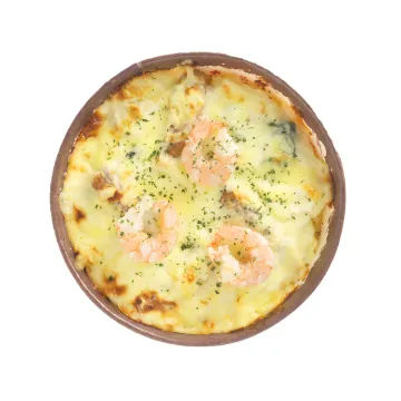 【冷凍便】自家製ソーセージとエビのクリームドリア