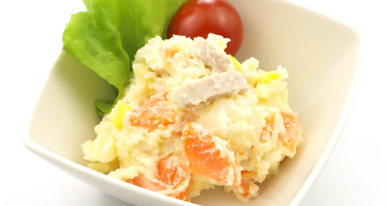自家製マヨネーズで和えたポテトサラダ