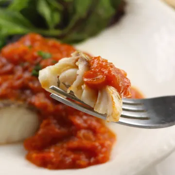 真鱈のトマトソース