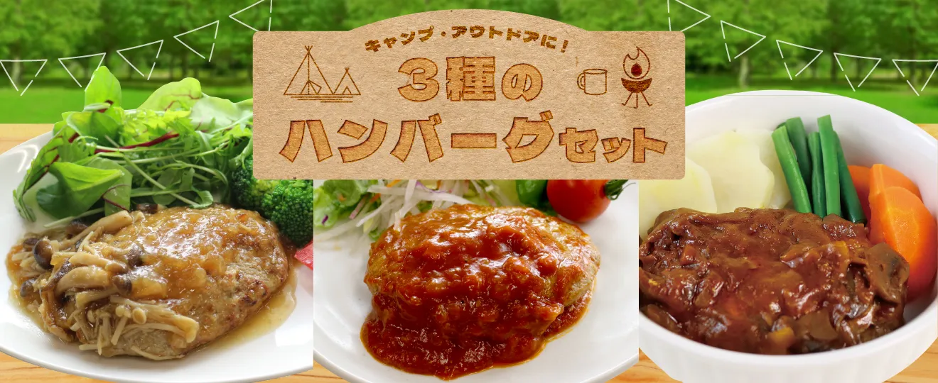 3種のハンバーグセット