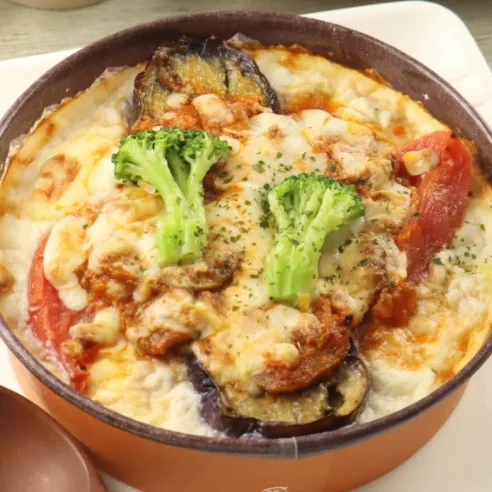 茄子とトマトのミートドリア