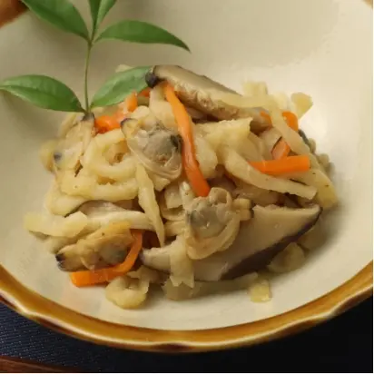 切干大根とあさりの深川煮