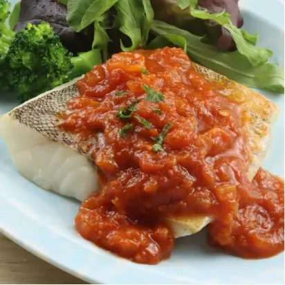 真鱈のトマトソース
